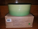 Creuset Large 2.25 Quart Palm Green Souffle Dish. Fixed Price $100.00.