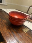 Le Creuset Red Cerise Cereal Bowl Stoneware Of 3 Second Choix. Fixed Price $50.00.