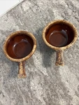 2 Vintage Hall Pottery Brown Drip Soup Chili Set- Made Usa!. Fixed Price $24.00.