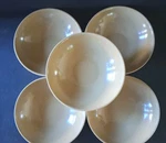 Vollrath Melamine Khaki Tan 6" Bowls Set Of 5 Made Usa. Fixed Price $15.00.