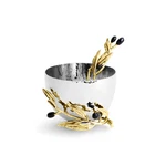Michael Aram Olive Branch Nut Dish With Spoon. Fixed Price $130.00.