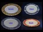 Melamine Round Plates Dishes Tray Set Of 12 Dynasty Palace Wealth Lotus Chinese. Fixed Price $32.99.