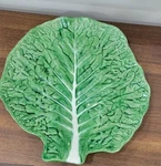 Bordallo Pinheiro Mf Portugal Cabbage Green 16" Jumbo Large Salad Serving Bowl. Fixed Price $79.00.