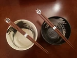 New Miya Bowls (set Of 2) Box With Chopsticks 4.5 Inch Width Made Japan. Fixed Price $12.00.