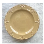 Signature Housewares Sorrento Stoneware Dinner Plates Leaf Beige 11" Set Of 4. Fixed Price $22.99.