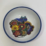 Vintage Laurel Burch Carlotta Cat Bowl Ceramic 5" Diameter. Fixed Price $17.05.