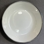 Flintridge Bellmark Ii (rim) 8 Round Vegetable Bowl Bon-lite With Platinum Trim. Fixed Price $29.99.