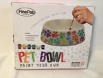 Finelife Personalize And Paint Ceramic Pet Food Feeding Bowl Kit Nib!. Fixed Price $14.90.