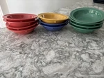 G.e.t. Melamine Condiment Cups Dip Bowls Set Of 11 Small Orange, Green S-617 Usa. Fixed Price $18.00.