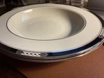 Lenox (2) Rimmed Soup/pasta Bowls 9+" Presidential Hancock Platinum 3 Sets Avail. Fixed Price $95.00.