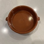Reg Spanish Terracotta Cazuela Pottery Plate. Fixed Price $12.50.