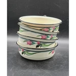 SET/4 Lenox Chinastone Midnight Blossom Soup Cereal Bowl Floral Flower 6.25". Fixed Price $53.19.