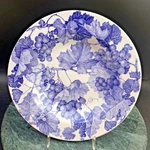 Windsor & Browne Quadrifoglio Primula Blue Grapes Rimmed Salad/soup Bowl. Fixed Price $12.95.