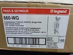 P&s 660-WG Switch 1P Ac 15A120V Grounded Terminal White Box Of 100. Fixed Price $79.95.