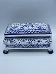 Vintage Ceramica Conimbriga Portuguese Hand Painted Signed Box. Fixed Price $100.00.