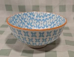 Ooh By Bia Footed Porcelain Bowl Blue And White Peony 4.75" Single 13OZ. Fixed Price $12.99.