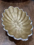 Julia Knight Peony 8" Oval Bowl Home Decor Tray Dish Scalloped. Fixed Price $15.00.