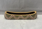Grasslands Road Canoe Shaped Olive/relish/pickle Bowl Green & Rust Southwest. Fixed Price $12.00.
