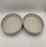 Pottery Barn Mason Modern Outdoor Serving Bowl S/2 Ivory 10.5" #1603. Fixed Price $42.83.