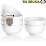 Porcelain Cereal Bowls Kitchen Microwave Dishwasher Safe Elegant White Design Us. Fixed Price $52.78.