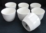 Set Of 7 Martha Stewart Basketweave Ice Cream Dessert Fruit Bowls. Fixed Price $69.99.
