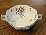Royal Doulton Old Leeds Spray #D3548 Flat Cream Soup Bowl. Fixed Price $15.00.