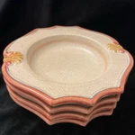 Neiman Marcus Medici Italian Hand Painted Pasta Bowls 9.5" Set 4 Tuscan Ceramic. Fixed Price $79.99.