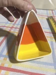 Candy Corn Dishes (3) Boston Warehouse Trading Corp. 2001 Of Three. Fixed Price $22.50.