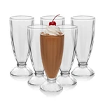 Libbey Fountain Shoppe Milkshake Glasses Set Of 6 - Classic Old Fashioned Roo.... Fixed Price $45.61.