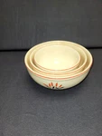 Vintage Universal Cambridge Oven Proof Cattails Nesting Bowls 3 Mixing. Fixed Price $20.69.