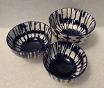 West Elm Indigo Blue & White Tie-dye Nesting Bowls Kitchen Set Of 3. Fixed Price $24.00.
