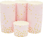 Tulip Cupcake Liners - Pink & Gold Baking Cups Baby Shower Snack Birthd. Fixed Price $19.99.
