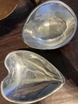 2 Nambe Pieces: #567 Richard K. Thomas Butterfly Bowl & #118B Heart Dish. Fixed Price $26.25.