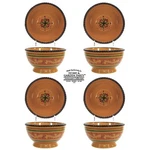 Home & Garden Party Tuscan 16OZ Soup 6" Bowl Set 4 Orange Gold Green Red Brown. Fixed Price $39.95.