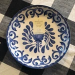 S/4 Artisan De Luxe Anfora Melamine 8 1/2" Pasta Bowls Blue & White Floral --nwt. Fixed Price $39.99.