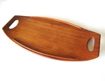 Early Dansk Jens Quistgaard Ihq Surfboard Teak Wood Tray, 20.5". Fixed Price $135.00.