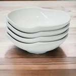4 Nambe Porcelain White Snack Stacking Nesting Bowls Scott Henderson 2017. Fixed Price $32.00.