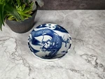 8" Wide Oriental Dragon White And Blue Ceramic Ramen Soup Bowl Inches. Fixed Price $29.99.