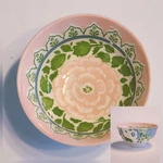 Anthropologie Patina Vie Perfume Tidbit Artisan Floralpink Footed Bowl Porcelain. Fixed Price $12.00.