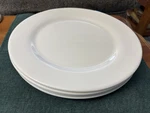 Set Of Four (4) Arcoroc Zenix Intensity White 10 1/8" Dinner Plates - Exc.. Fixed Price $24.00.
