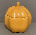 Crate & Barrel Small Orange Pumpkin Shape Covered Dish Soup Bowl. Fixed Price $9.99.