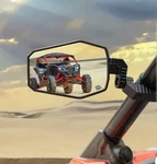 Utv Side Mirrors 1.65"-2" Roll Bar Rzr X3 Pioneer Talon Kawasaki Cfmoto. Fixed Price $35.00.