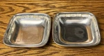 2 Towle Silversmiths Alternative Metal Square 5 Serving Bowl Mother Of Pearl. Fixed Price $25.00.