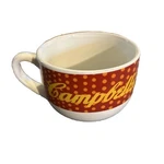 Campbells Tomato Soup Company Bowl With Handle Red & Orange Polka Dot. Fixed Price $11.97.