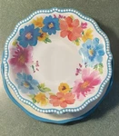 3PCS Pioneer Woman Breezy Blossoms Floral Cereal Bowls&plate. Fixed Price $14.50.