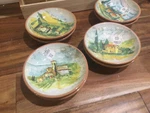 Set 4 Dip Bowls Williams Sonoma 2008 Paysage Tuscan Landscape Italy Marc Lacaze. Fixed Price $84.80.