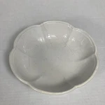 Vintage Mccoy Usa #7528 Pottery Bowl White Blue Hue Scalloped Edge 70S 80S. Fixed Price $9.67.