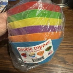 Double Dipper Bowls Seperated 2 Sides 6PC Hard Plastic Made In Usa Bpa Free. Fixed Price $11.99.