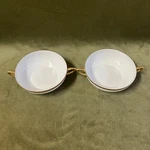 2 Vtg Hutschenreuther Selb Bavaria Cream Soup Bowls With Handles. Fixed Price $7.43.