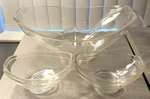 Carlisle Walker Plastic Fruit Salad Bowl Set: 6 Piece, Large Oval, Serving Ladle. Fixed Price $14.99.